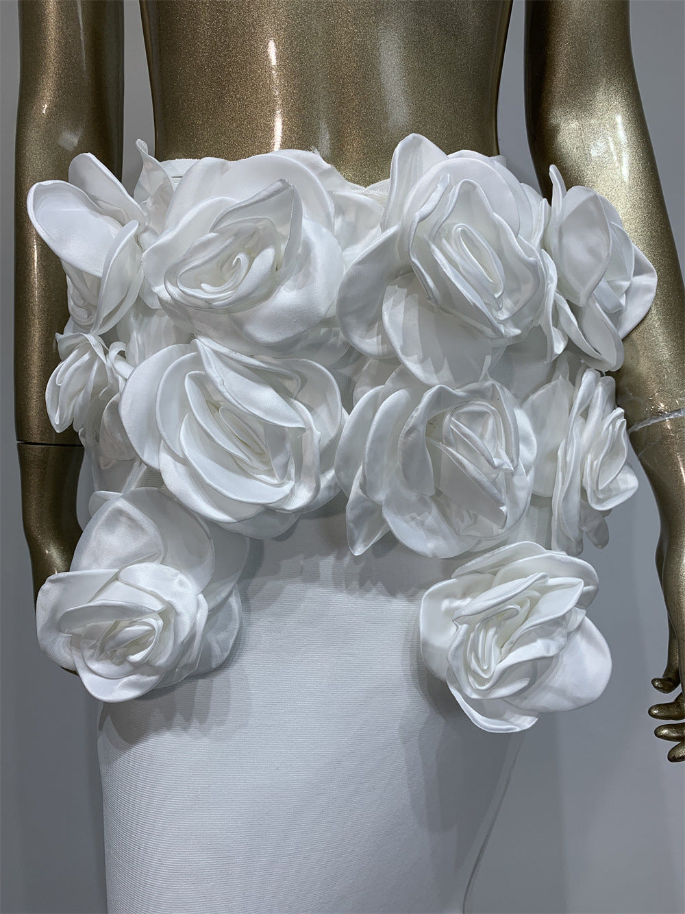 Floral Bustier Top & Long Skirt Beach Party Outfit 32