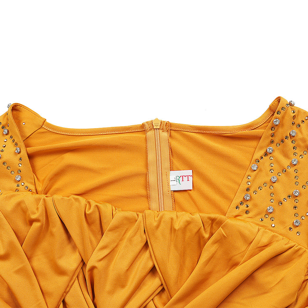 Plus-size African Women beaded dress 14