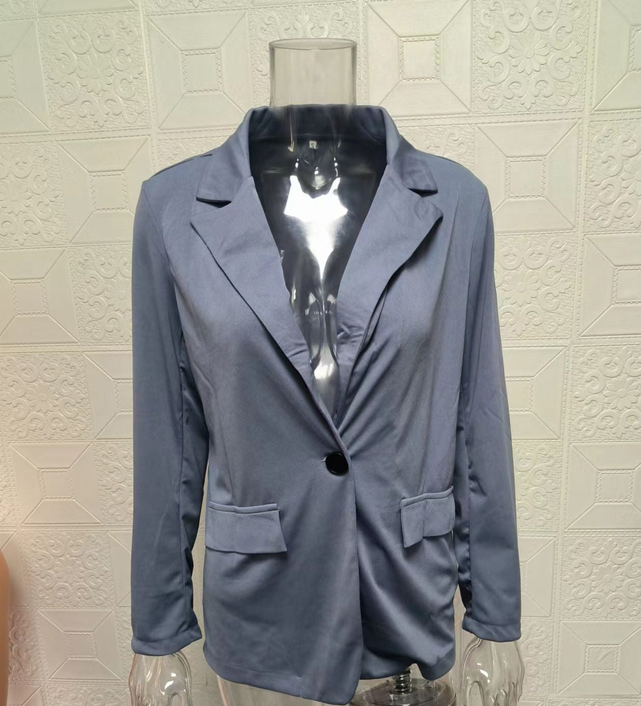 Spring/Summer Fashion Turn-Down Collar Blazer Pants Set 37