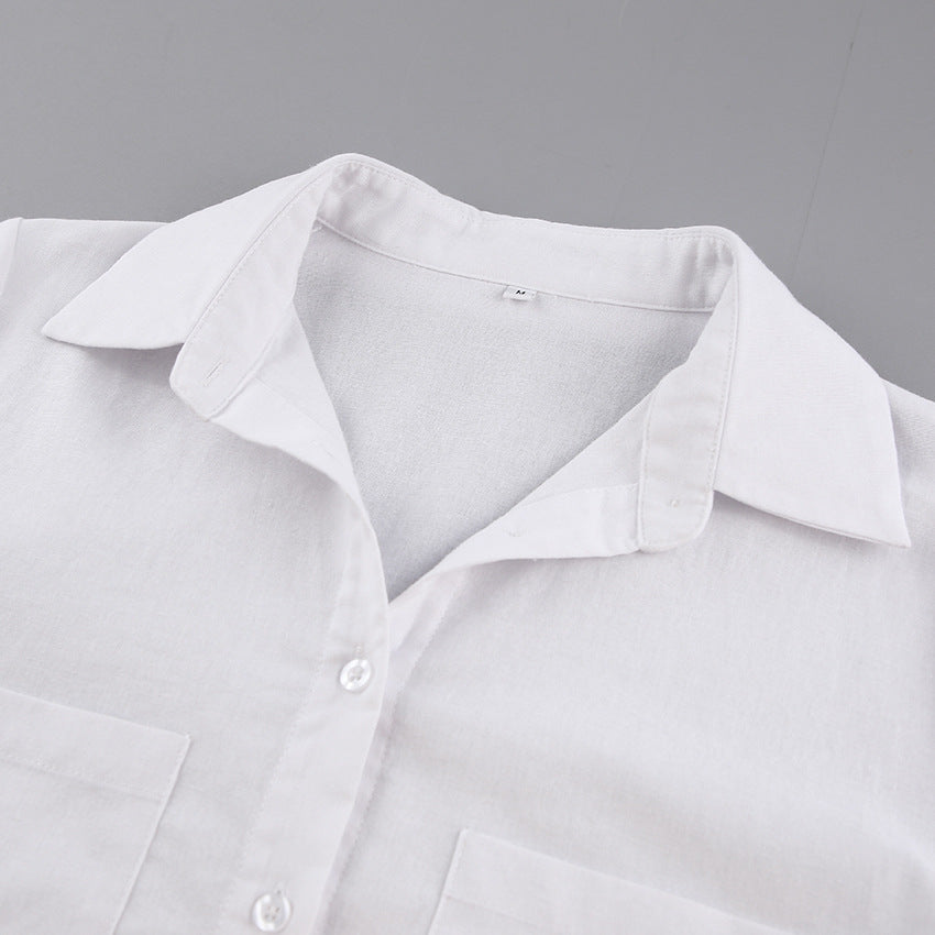 Women casual long-sleeved top and ruffled shorts Two Piece Set 21