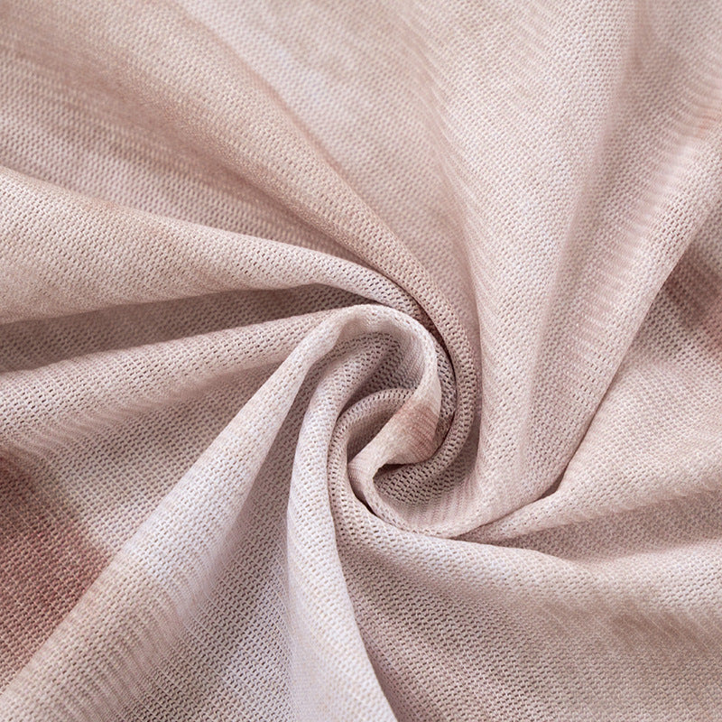 Women Spring and Summer Mesh Print See-Through Tight Pants 26