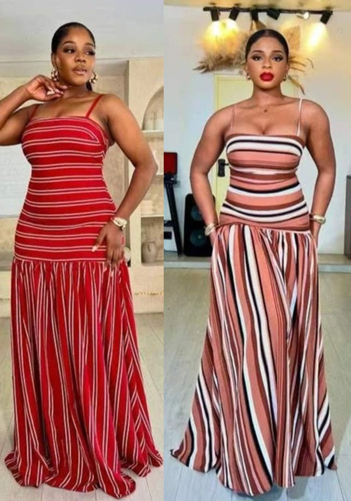 Chic Casual Sexy Low-Back Strap Maxi Dress for Women