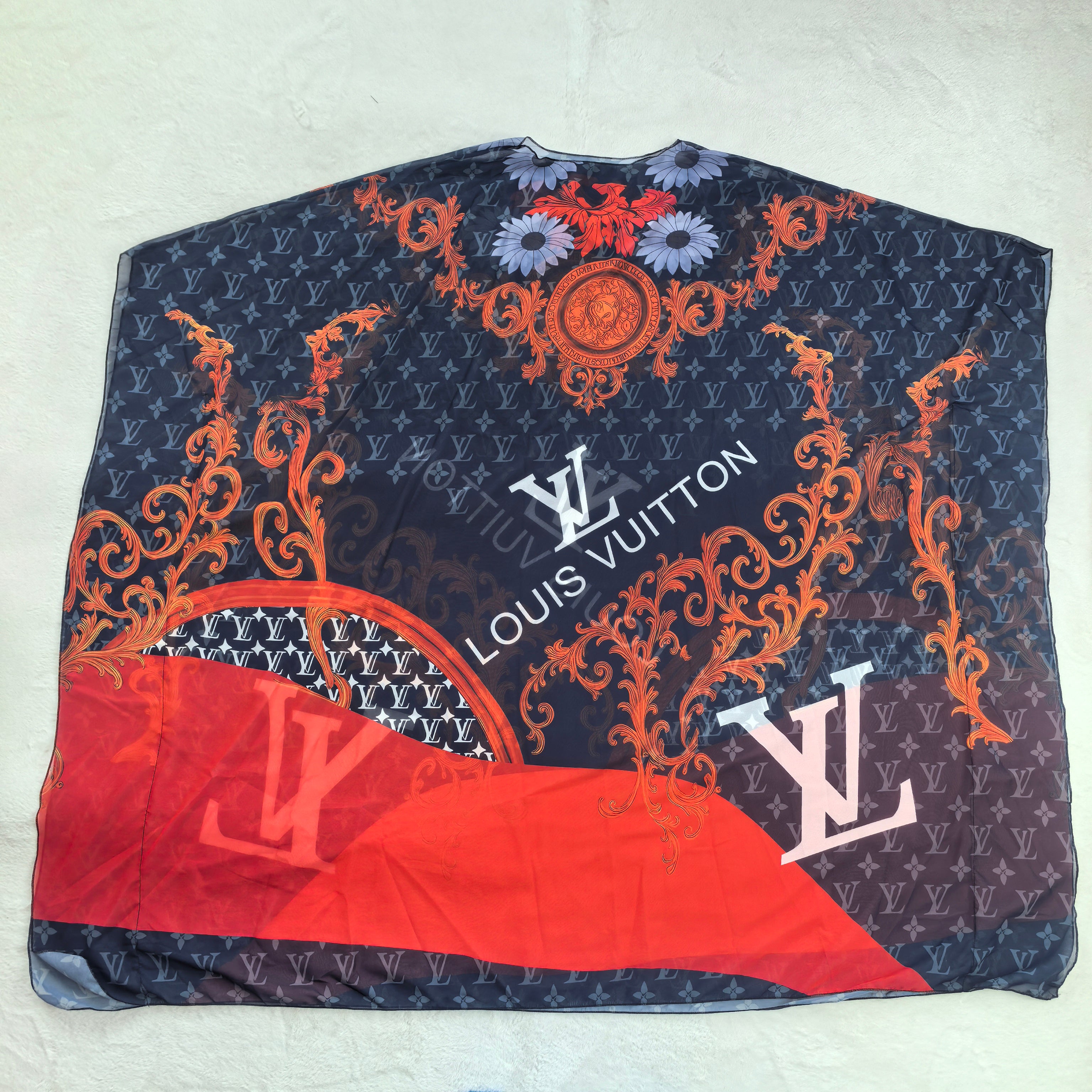 Women's Fashion Beach Holiday Printed Sexy See-Through Mesh Sleeveless Maxi Dress 22