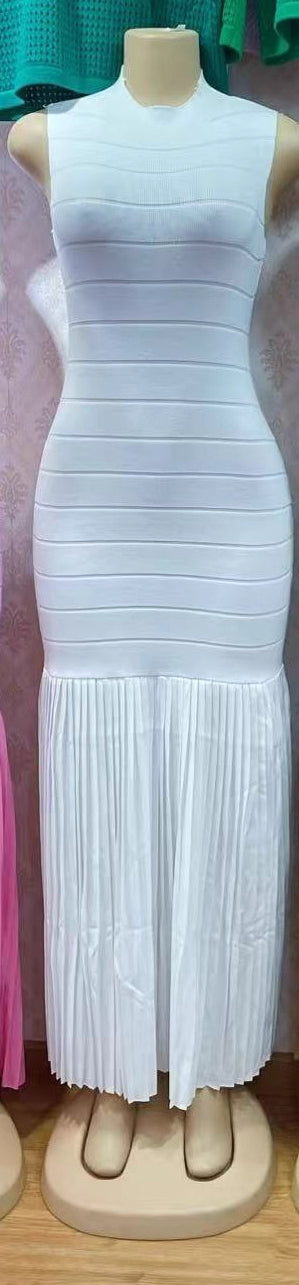 Women's Autumn Knitting Patchwork Sexy Mermaid Dress 6