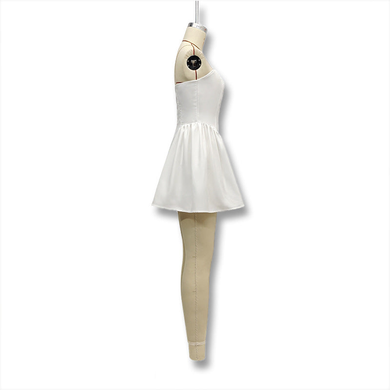 Women Solid Strapless Dress 8