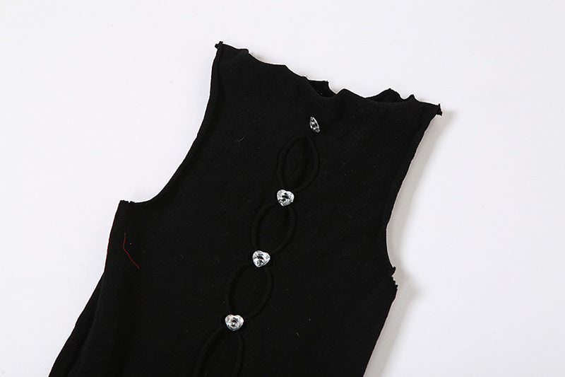 Summer Women Sexy Hollow High Waist Knitting Jacquard Jumpsuit 13