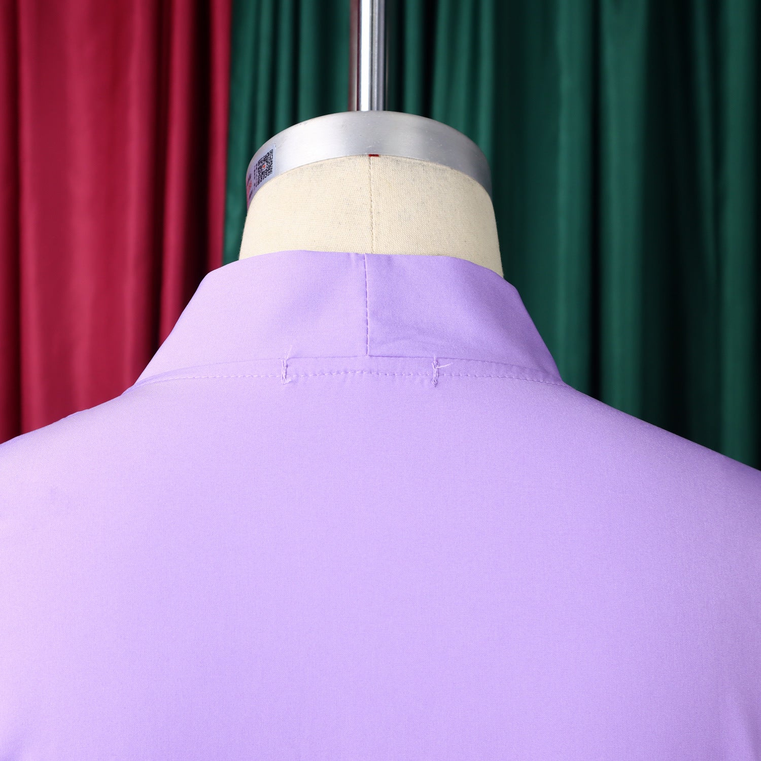 Women 3/4-sleeve tie dress with irregular pleats 15