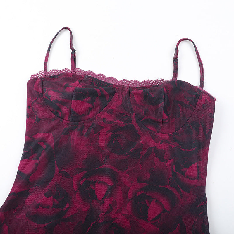 Women Sexy Lace Bodycon Dress 9