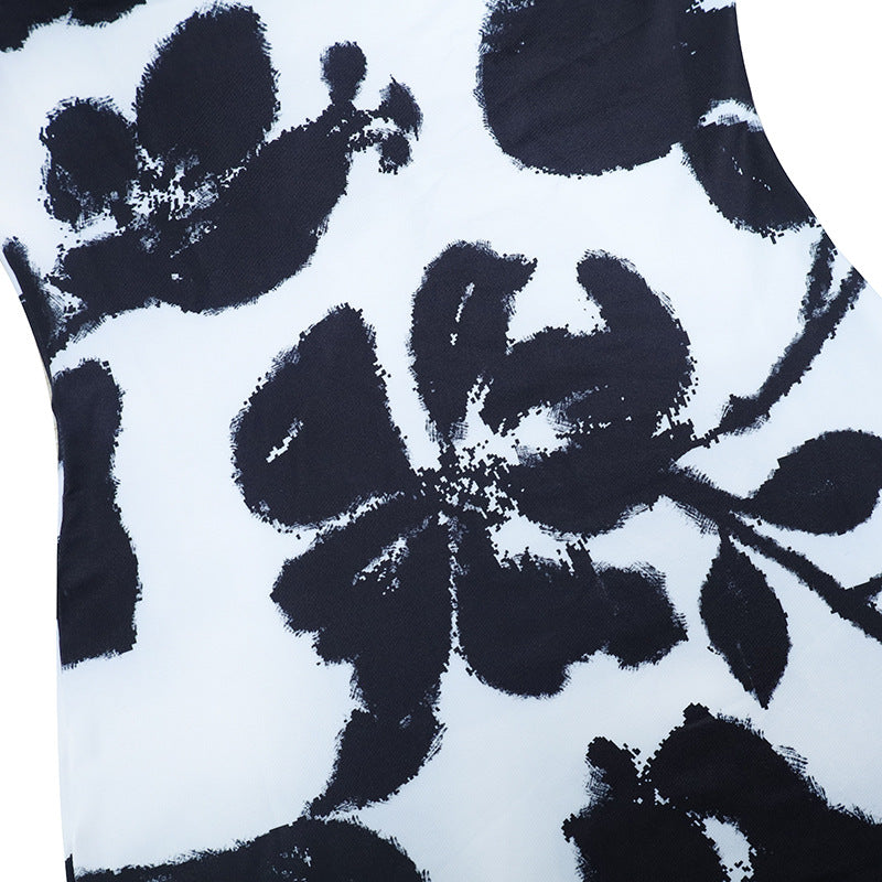 Women's Summer Off Shoulder Printed Bodycon Long Dress 20