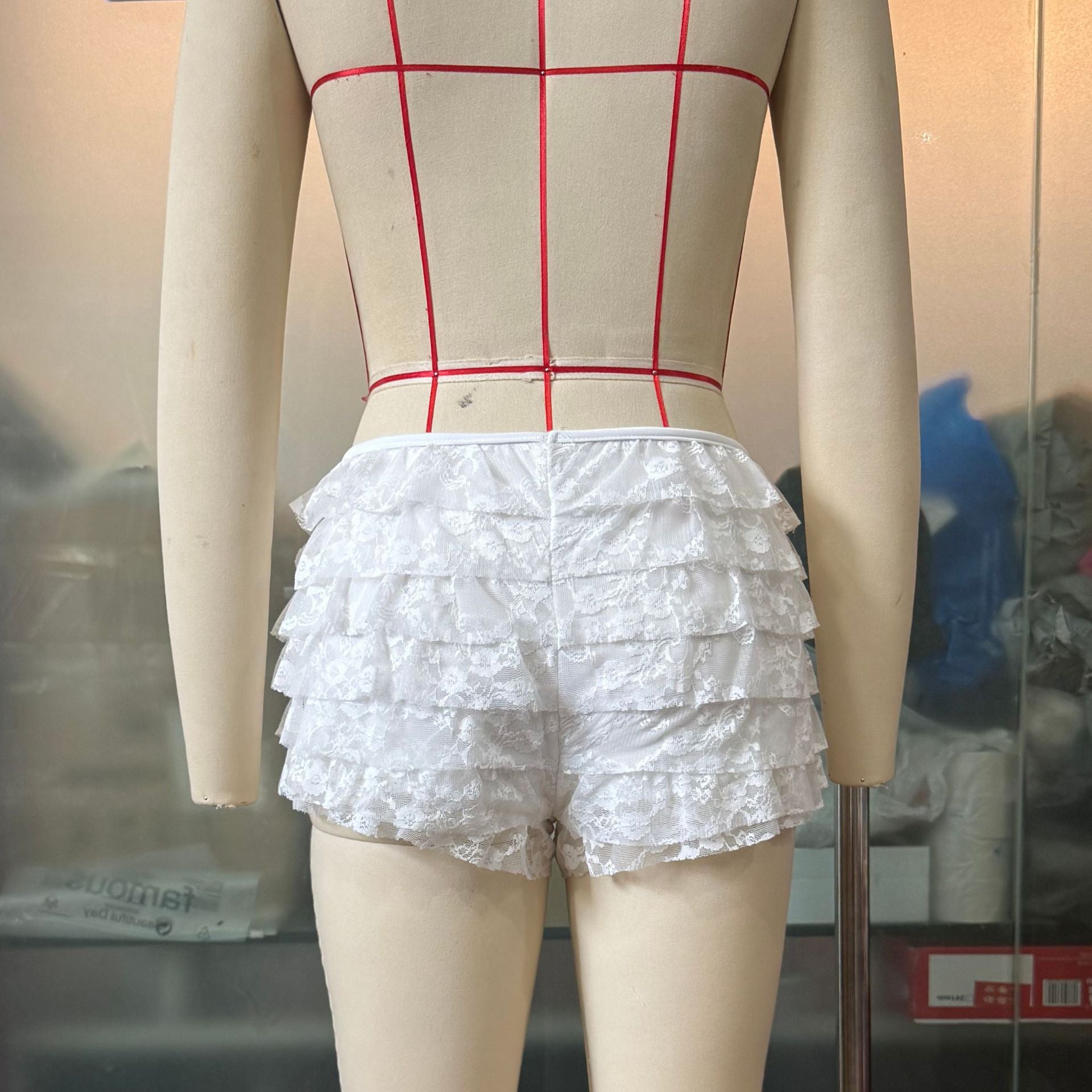 Women Sexy Lace Layered Shorts 10