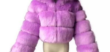 Long Sleeve Turndown Collar Faux Fur Women's Jacket 25