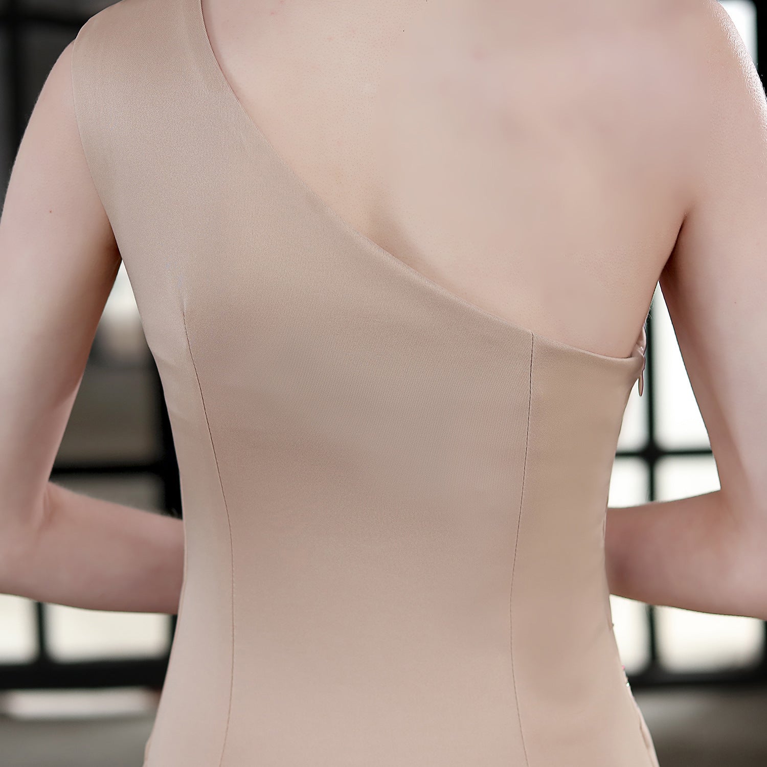 Summer formal beaded one shoulder mermaid evening dress 26