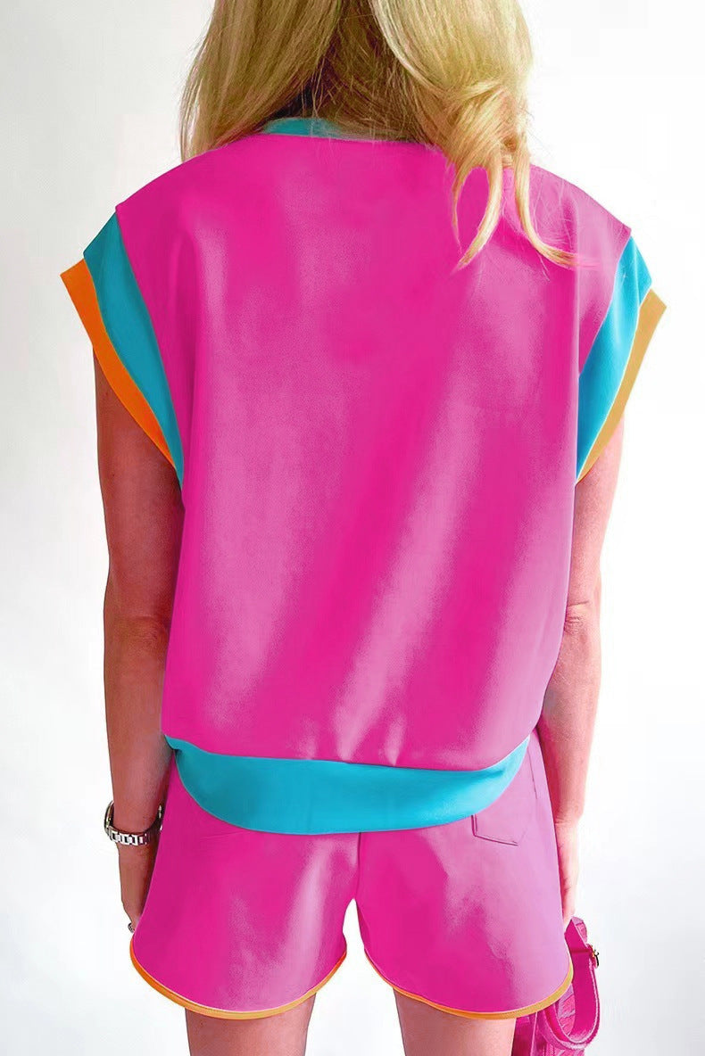 Summer Two-Piece Set Loose Round Neck Casual Outfit 17