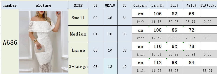 Women Off Shoulder Lace Bodycon Formal Party Dress 4