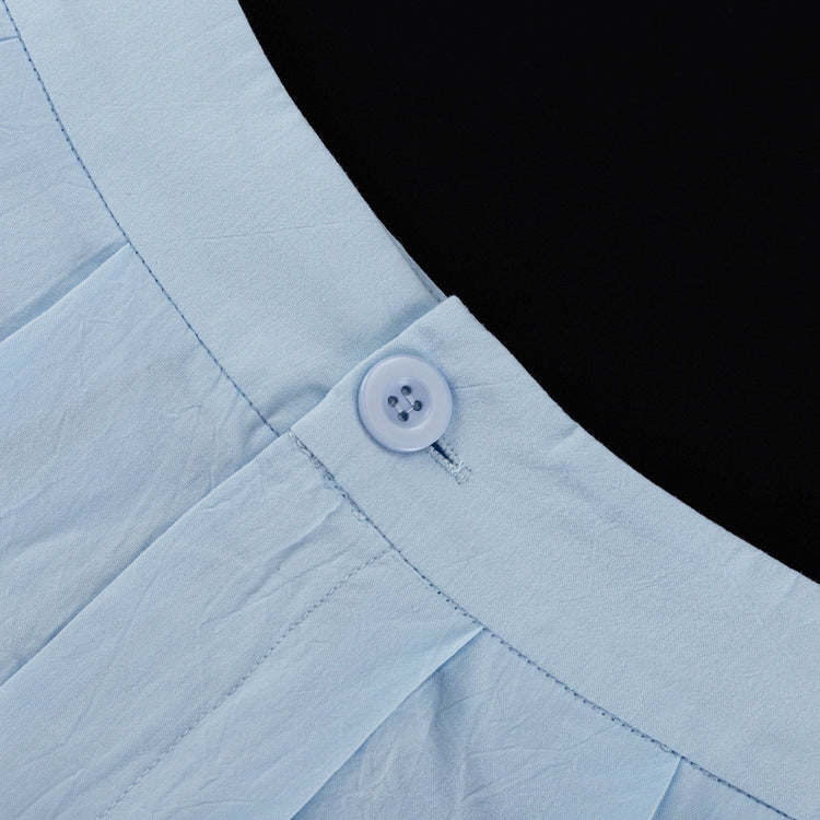 Women's Long Sleeve Shirt Skirt Two-Piece Set 14