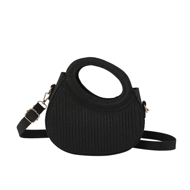 Women winter handbag single shoulder pleated Casual crossbody bag