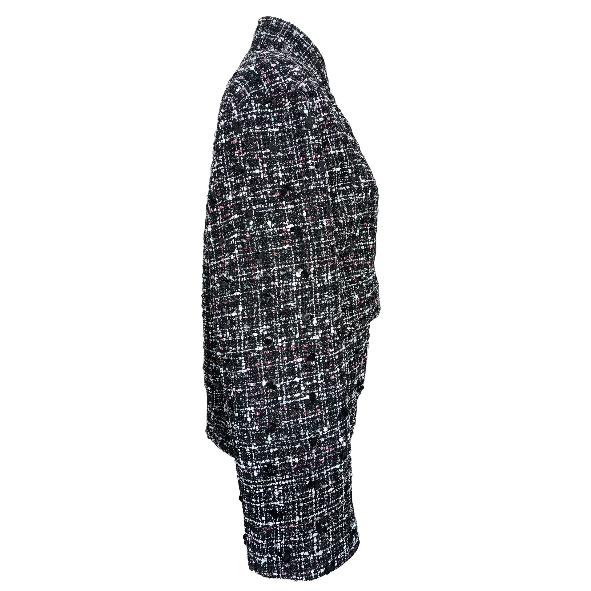 Autumn And Winter Women's Pocket Embroidered Sequined Jacket 14