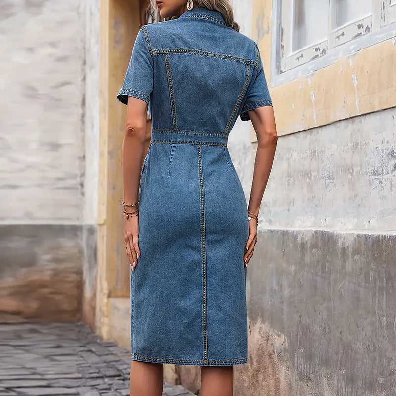 Women's Slim Fit Denim Dress 3