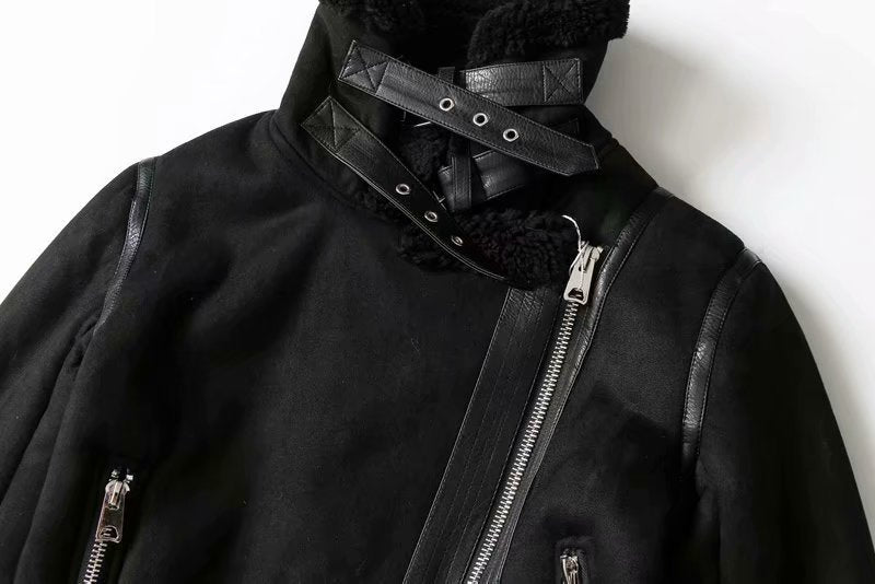 Winter Women Furry PU-Leather Jacket 23