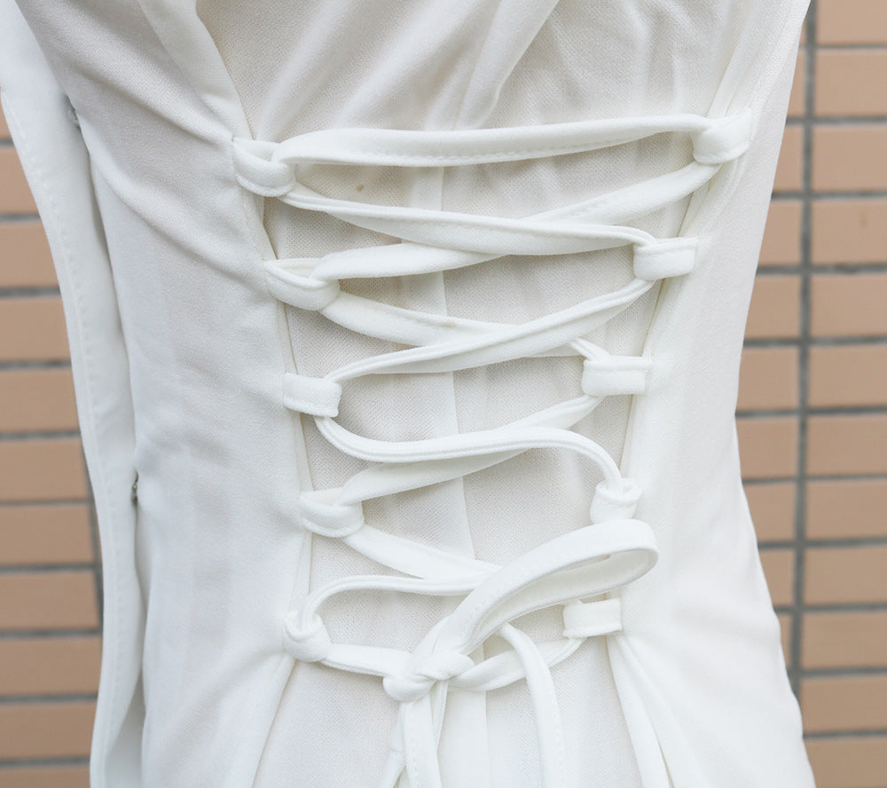 Autumn And Winter Slim Long Sleeve Career Dress Double Breasted Slim Waist Chic Blazer Dress For Women 16