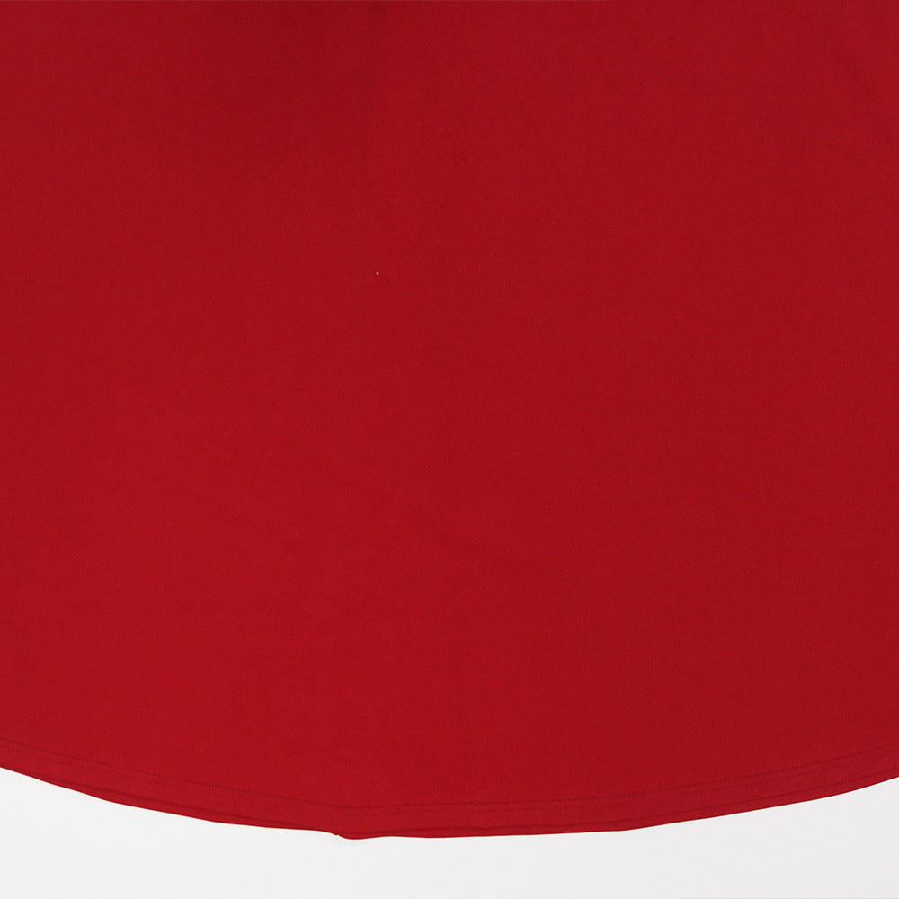 Women Round Neck Half-Sleeve Dress 11