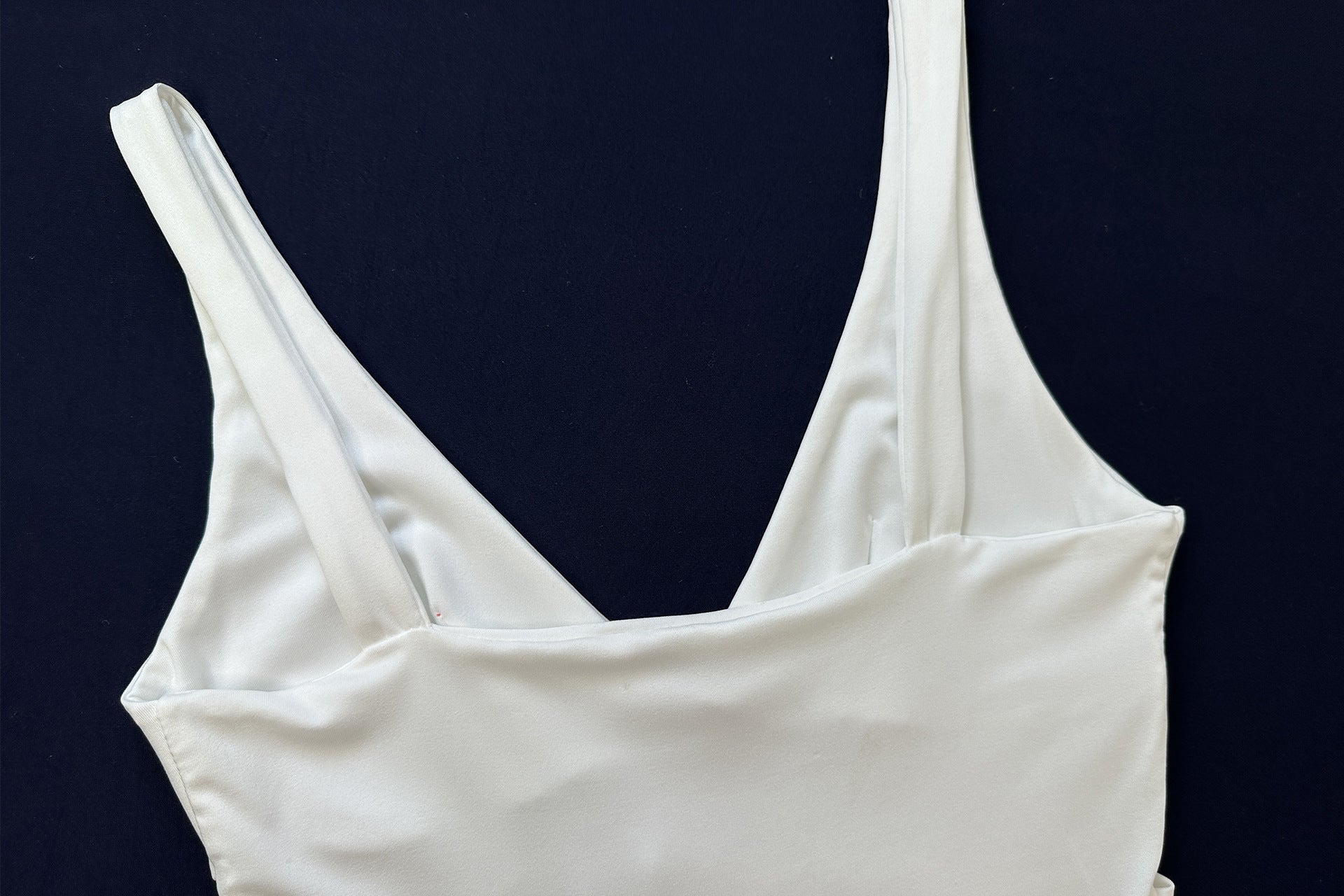 Women's sexy high slit deep V neck slim chic strap dress 11