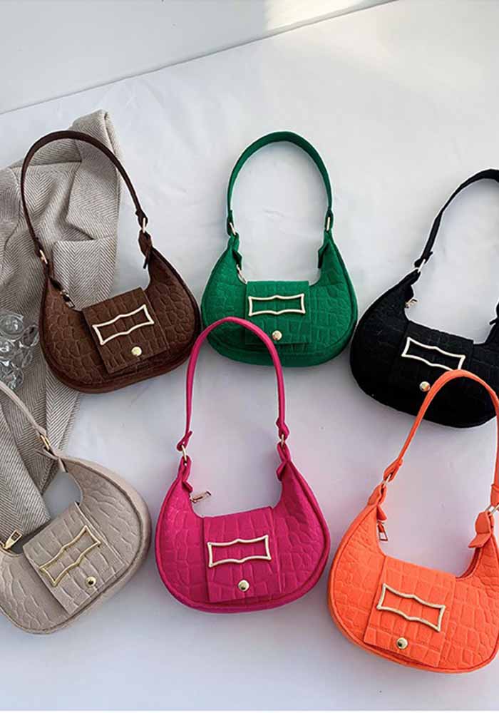 Women Trendy Saddle Bag Felt Bag