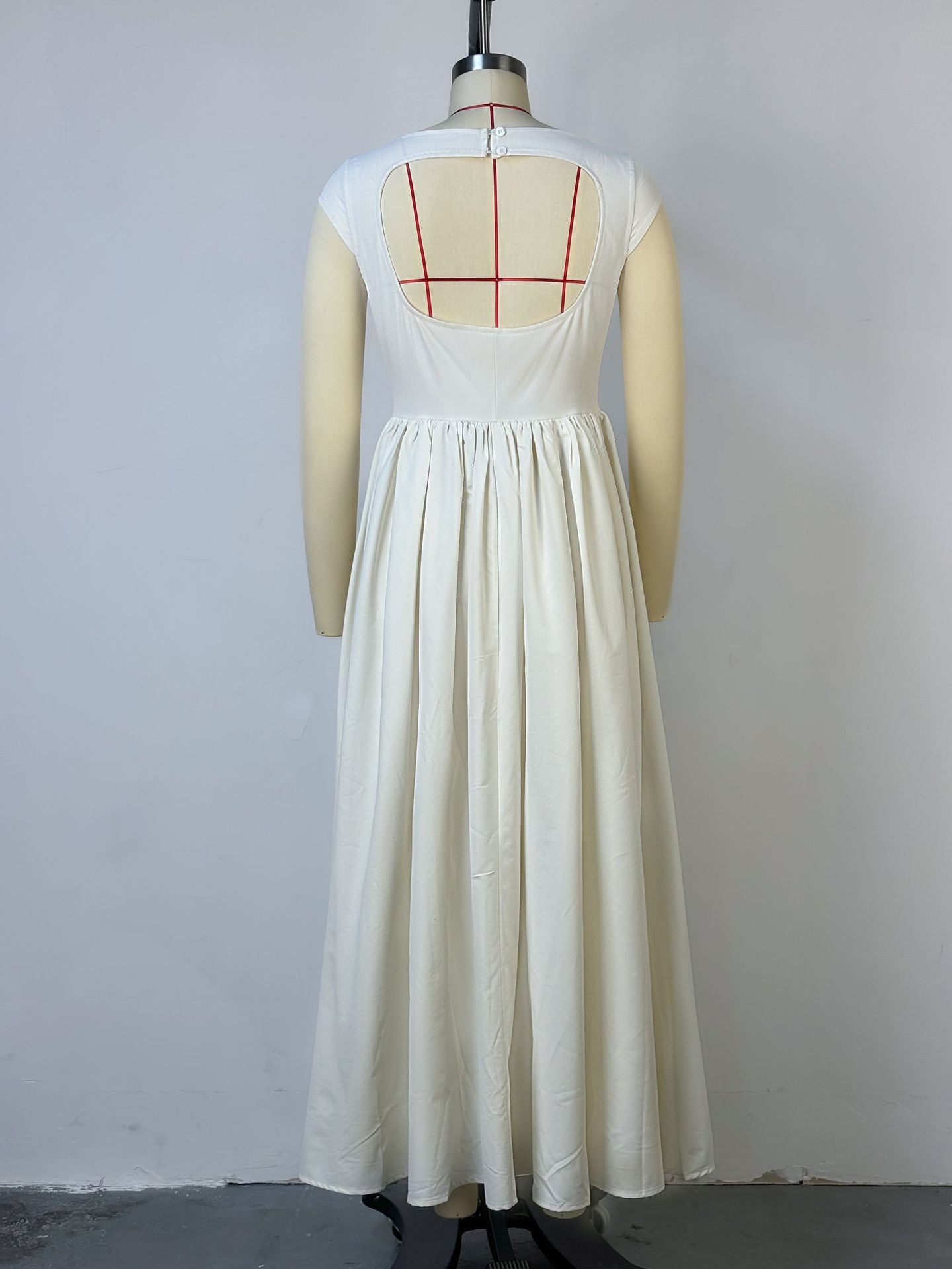 Women Elegant Backless Maxi Dress 6