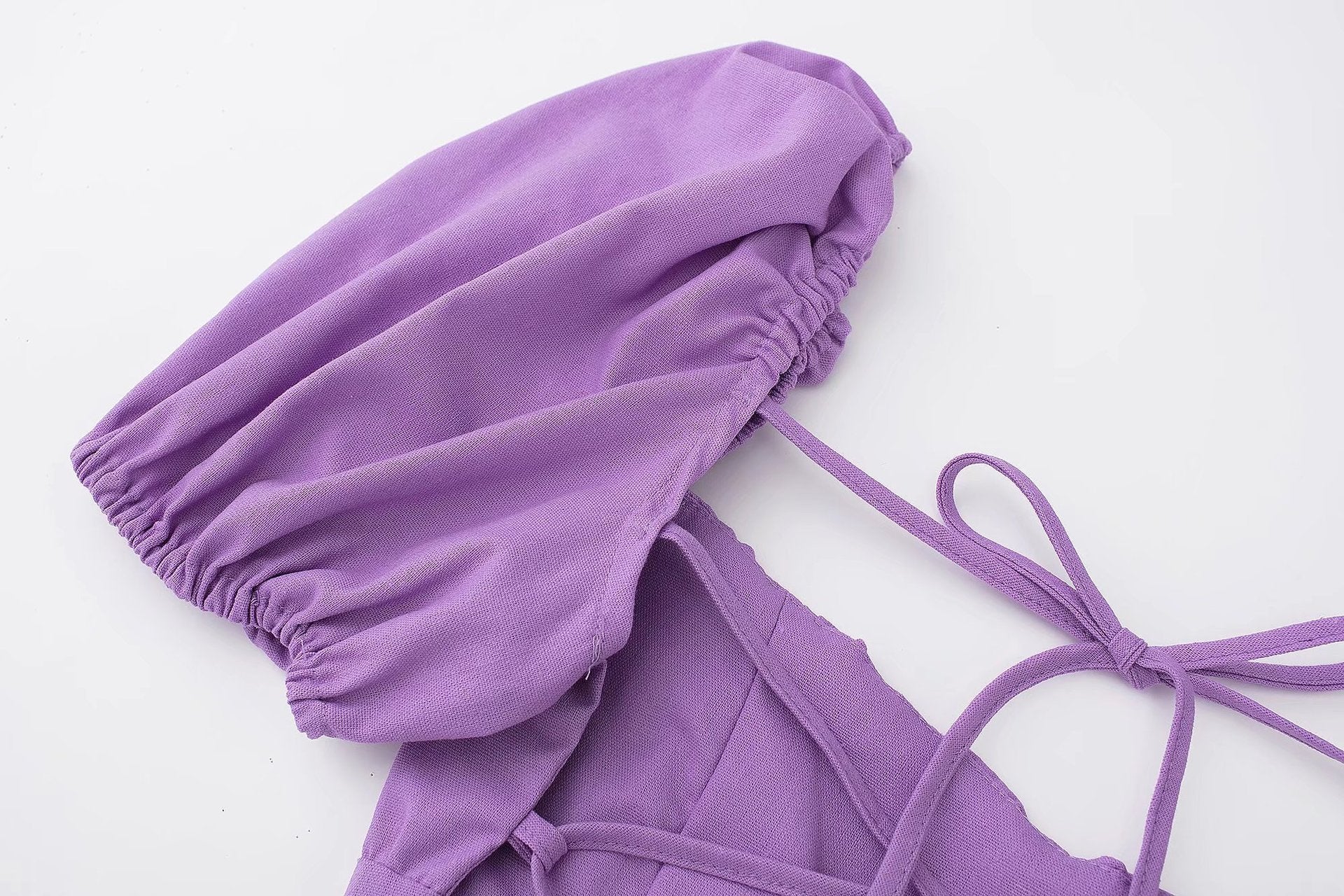 Women Square Neck Short Sleeve Dress 22