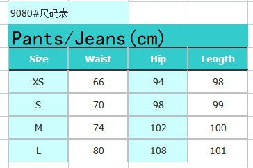 Women Ripped Straight Denim Pants 6