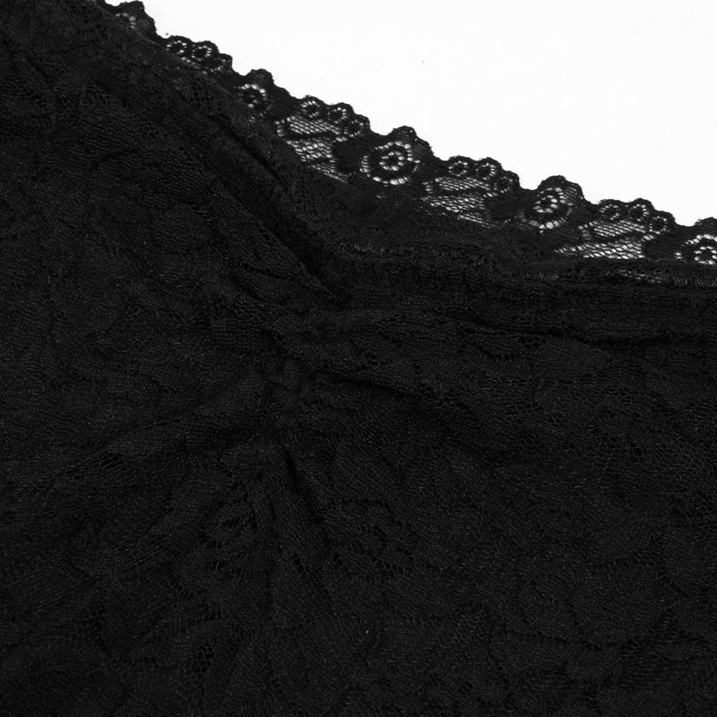 Women Summer lace Tank Halter Neck Underwear And Skirt Two-Piece Set 16