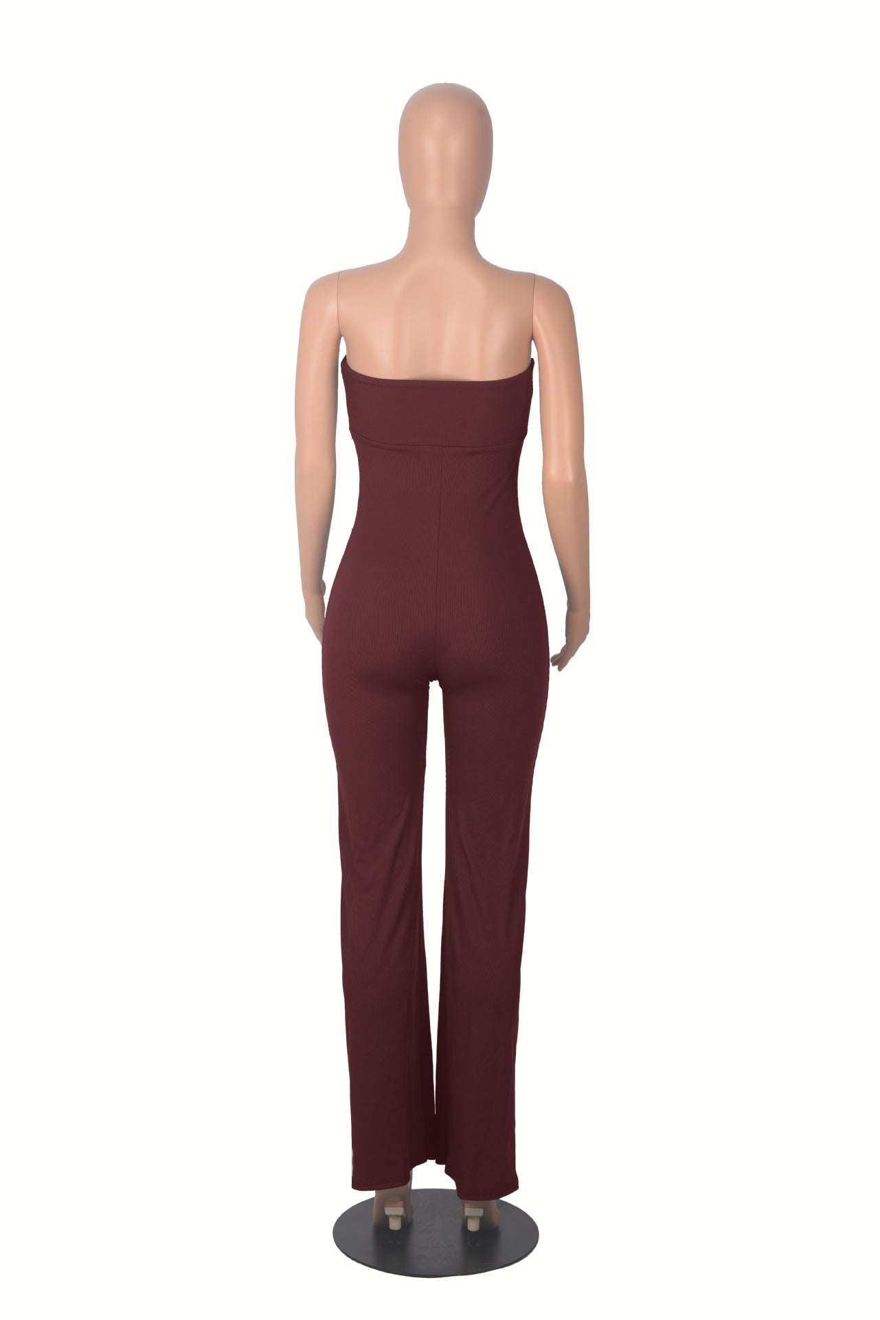 Women's Spring Sexy Strapless Slim-Fitting And Comfortable Elastic Jumpsuit 21