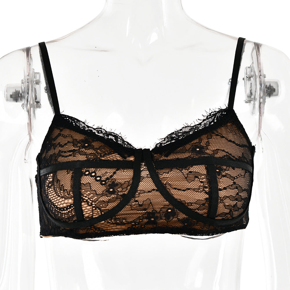 Spring Sexy Lace Two-Piece Mermaid Long Skirt Set 16