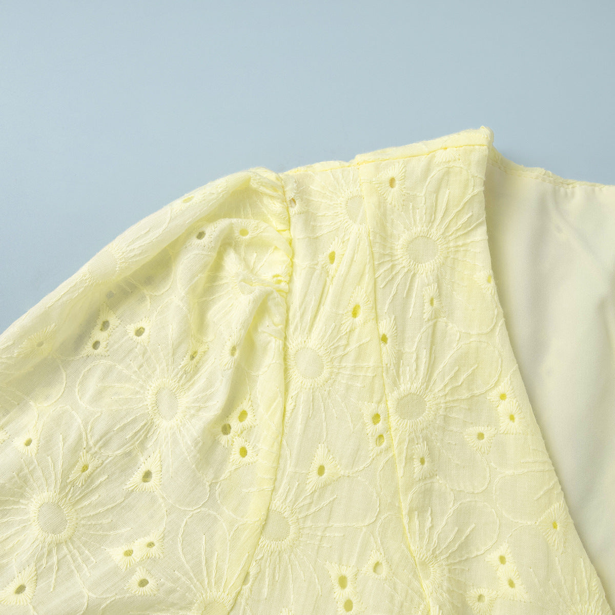 Women Summer Lace-Up Sexy Embroidered Dress 12