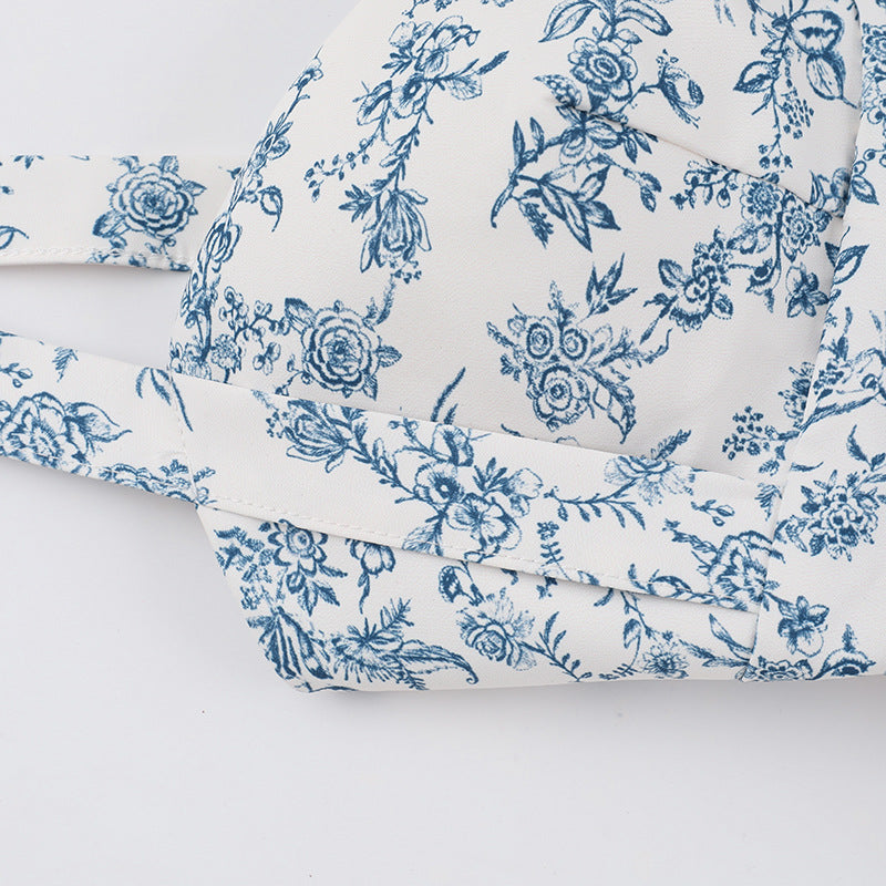 Floral Women Fashion Casual Sweet Slim Short A-line Dress 12