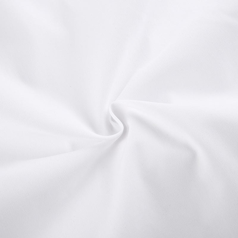 WomenSexy Knot Solid Polo Collar Crop Shirt 20