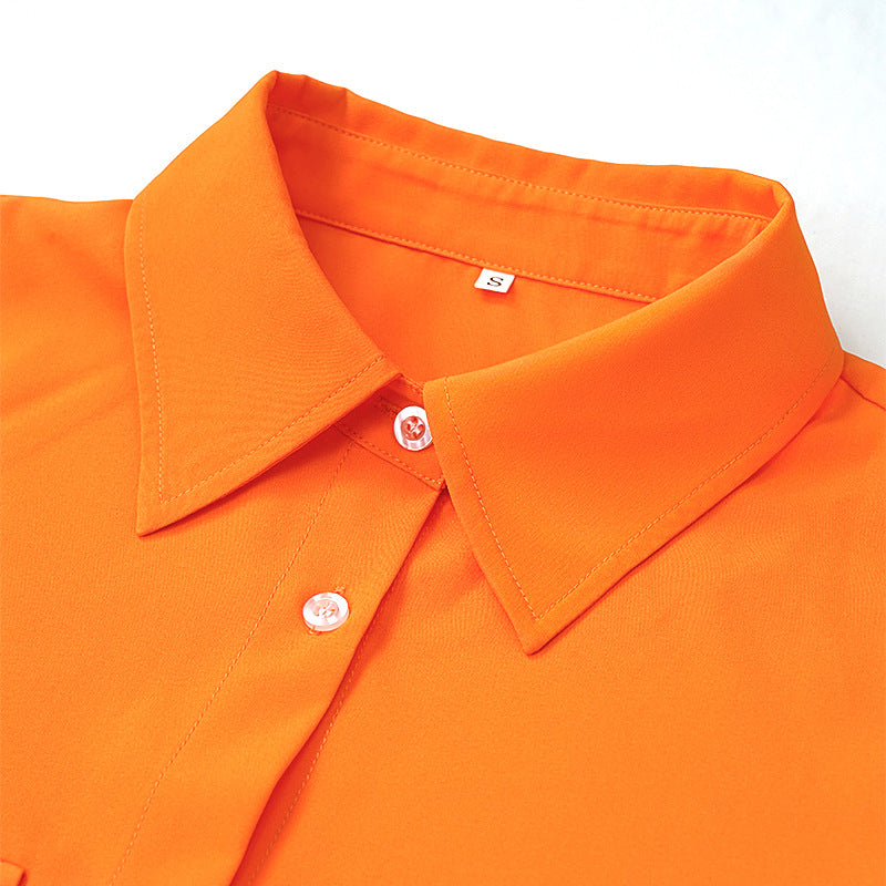 Fall Casual Pocket Short-Sleeve Shirt 5