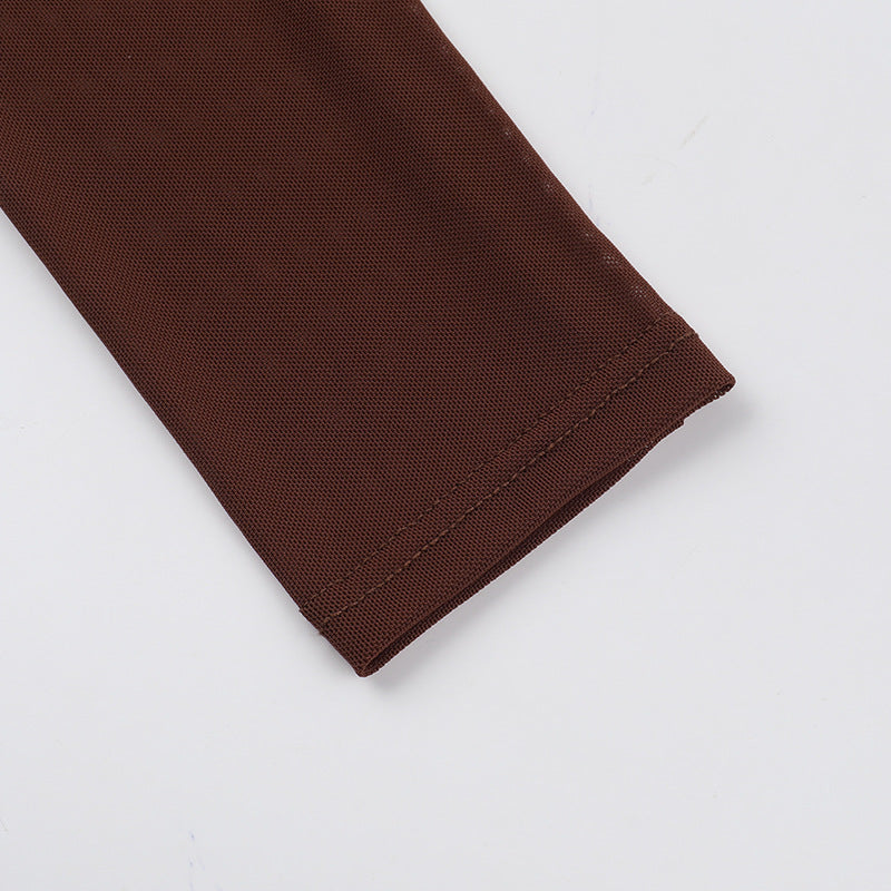 Autumn Slim Fit Long Sleeve Lace Bodycon Mini Women Dress 14