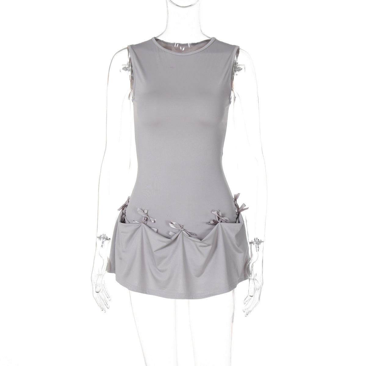 Women's Summer Fashion Sleeveless Slim Waist Slim Adjustable Dresses 9