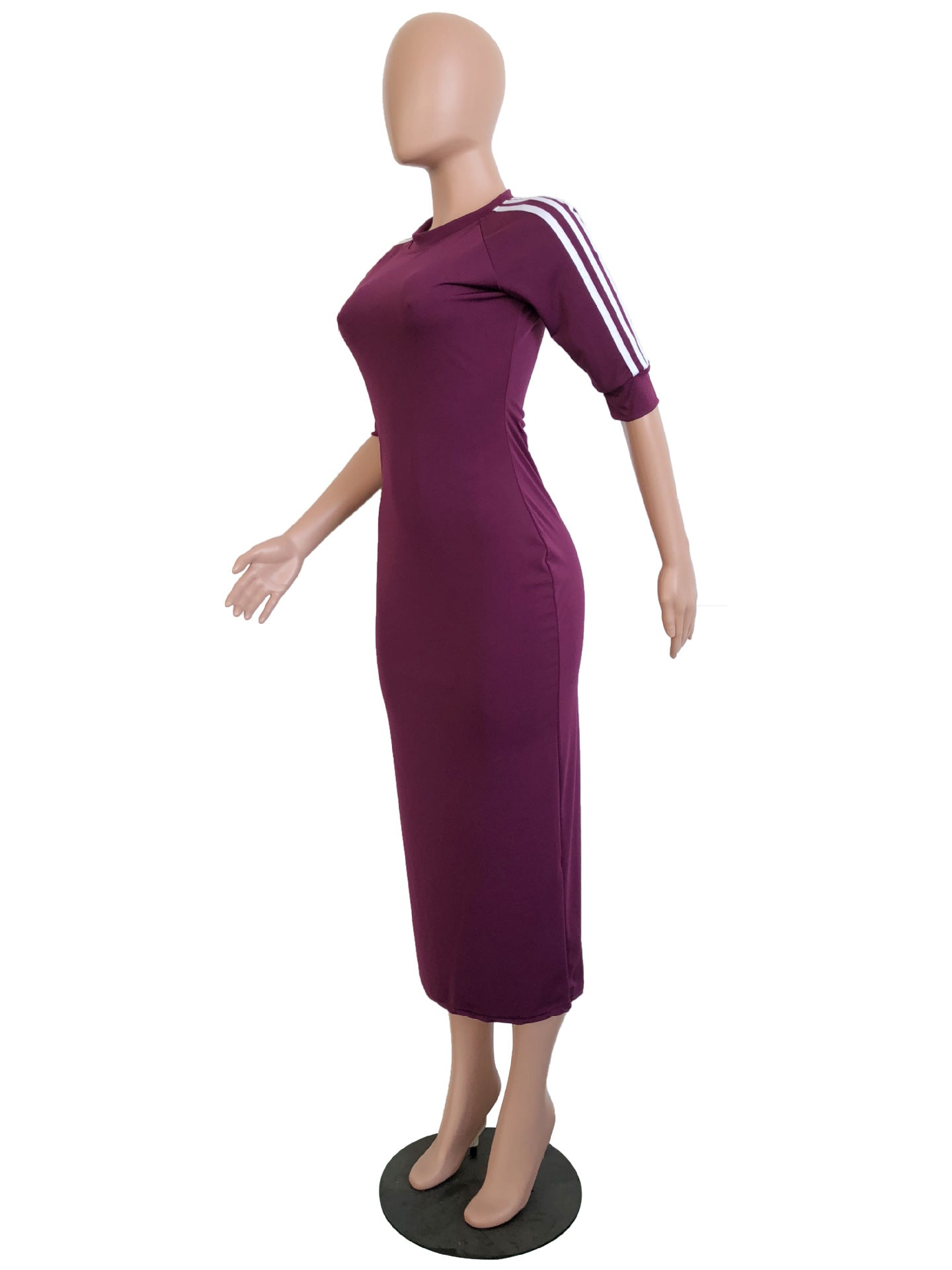 Women white striped dress 30