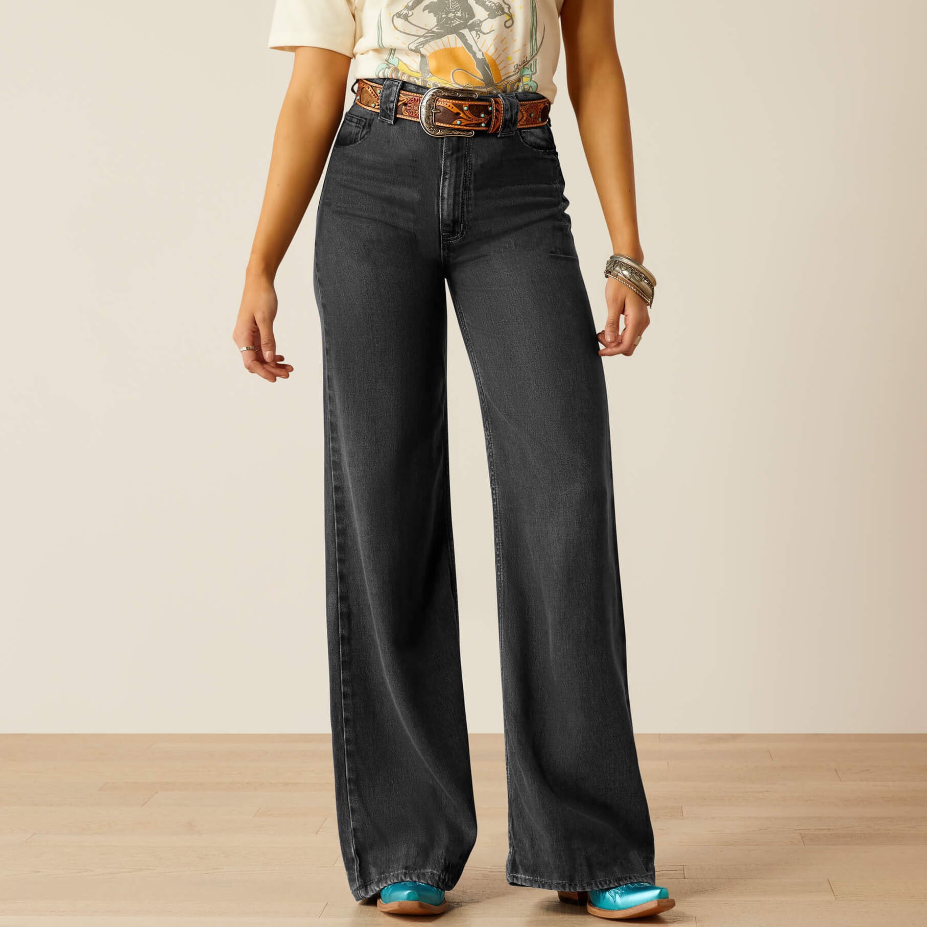 Trendy Autumn High Waist Loose Women's Denim Pants 6