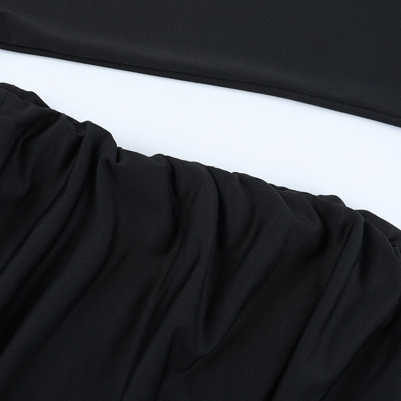 Women Round Neck Sexy Cutout Long-Sleeve Bodycon Dress 12