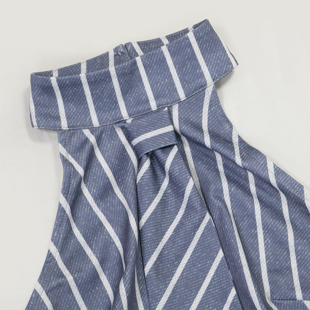 Women Sleeveless Turndown Collar Vest Top and Pencil Pants Two-Piece Set 11