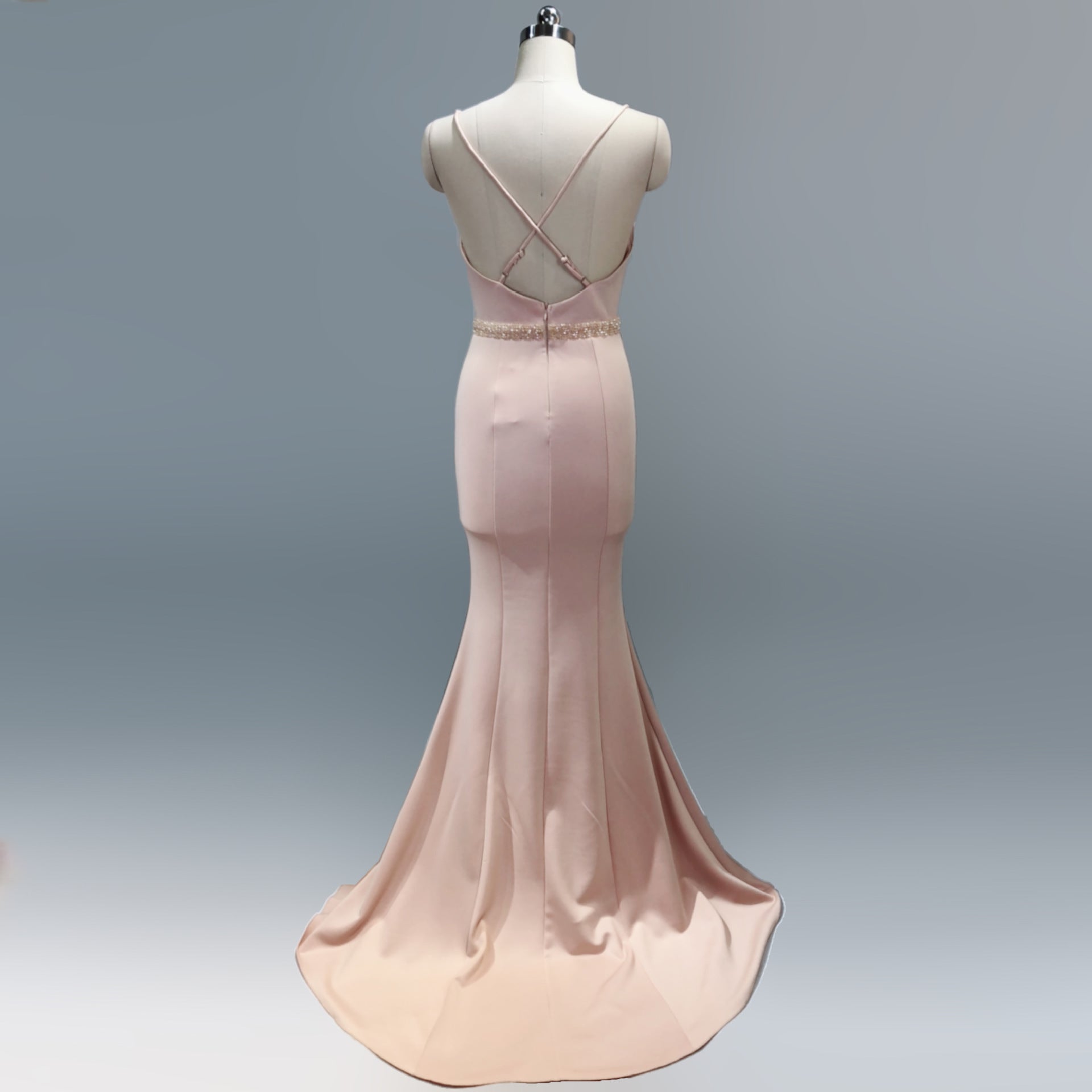 Trailing sexy slim evening dress Slim Fit Bodycon annual meeting host party club evening dress 44