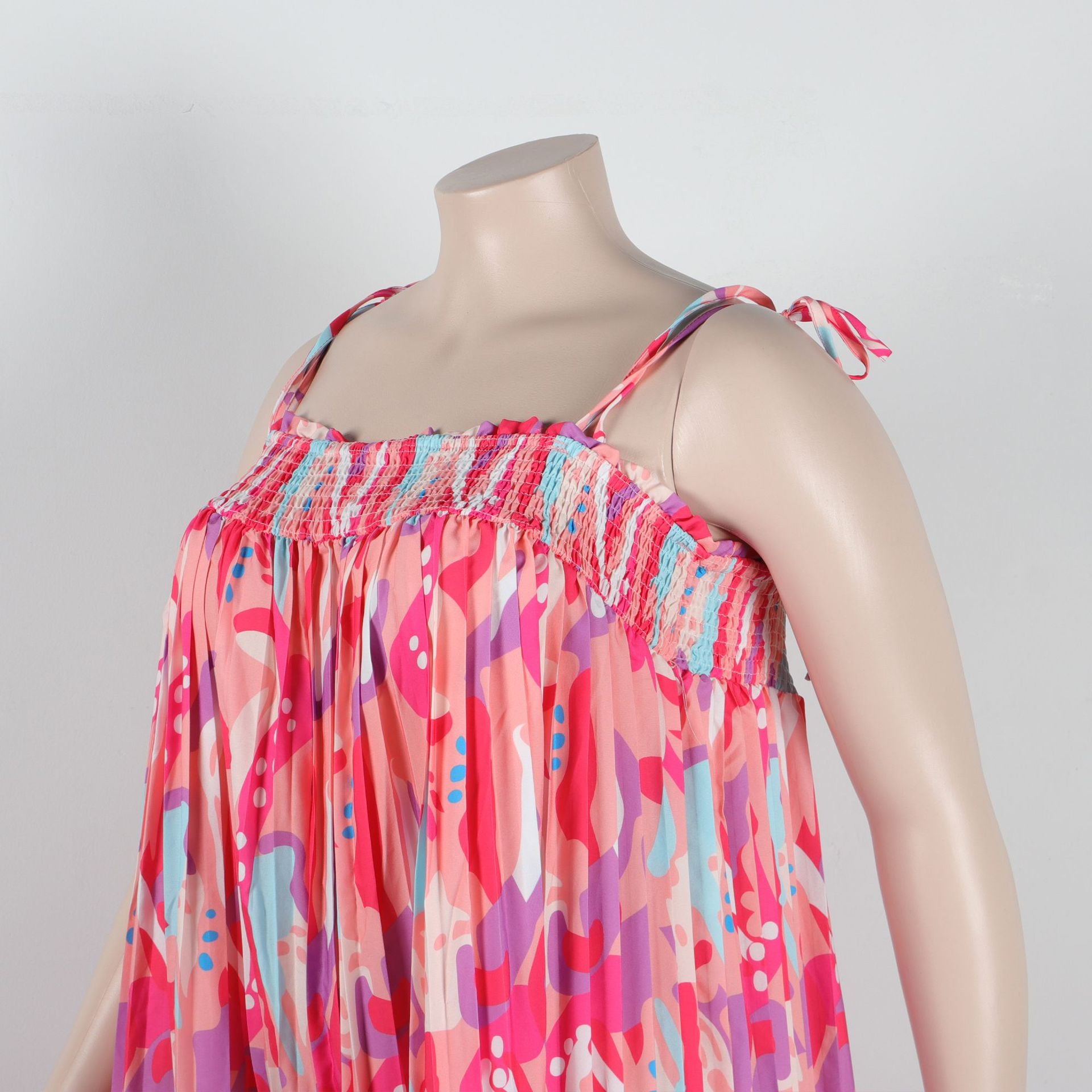 Sexy printed suspenders pleated wide-leg suspenders Jumpsuit 31