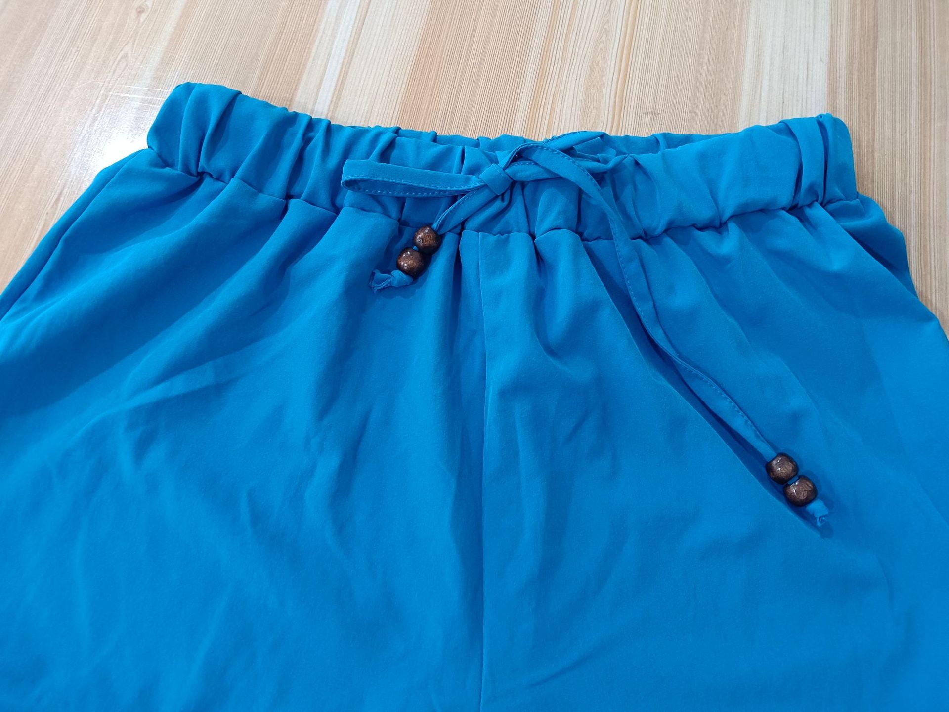 Autumn Women's Solid Color Long Sleeve Shirt Drawstring Pants Two-Piece Set 8