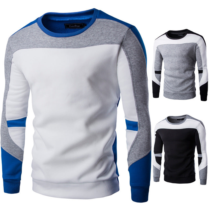 Men Long Sleeve Sports Colorblock Baseball Top 14