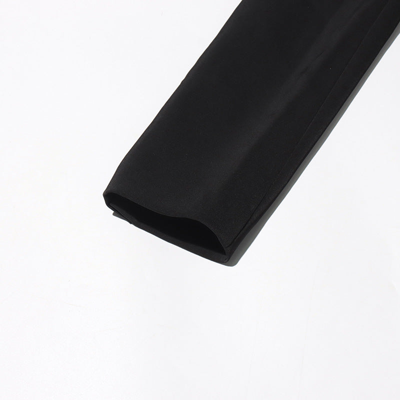 Women V-neck Beaded Diamond Blazer 16