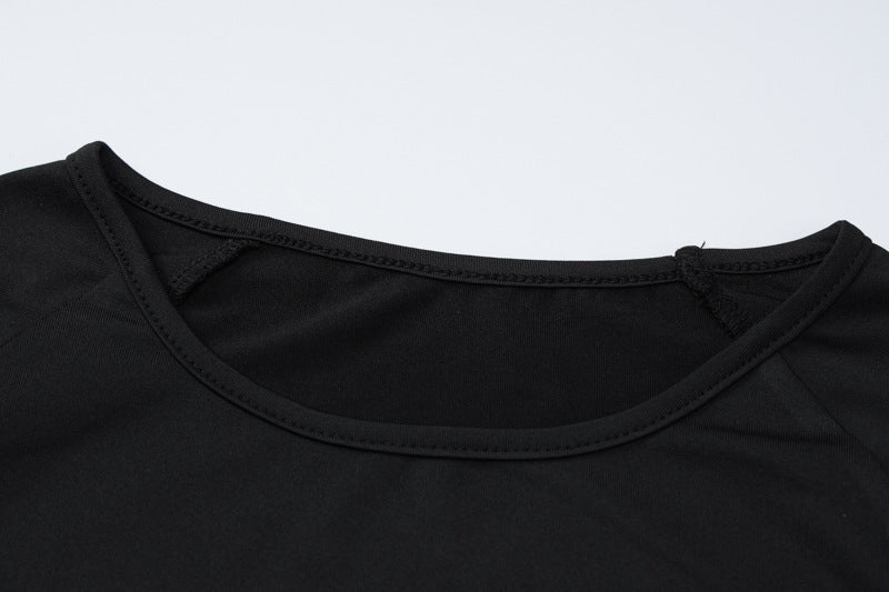 Women Summer Stretch Sport Long Sleeve Top and Yoga Pants Two-Piece Set 14