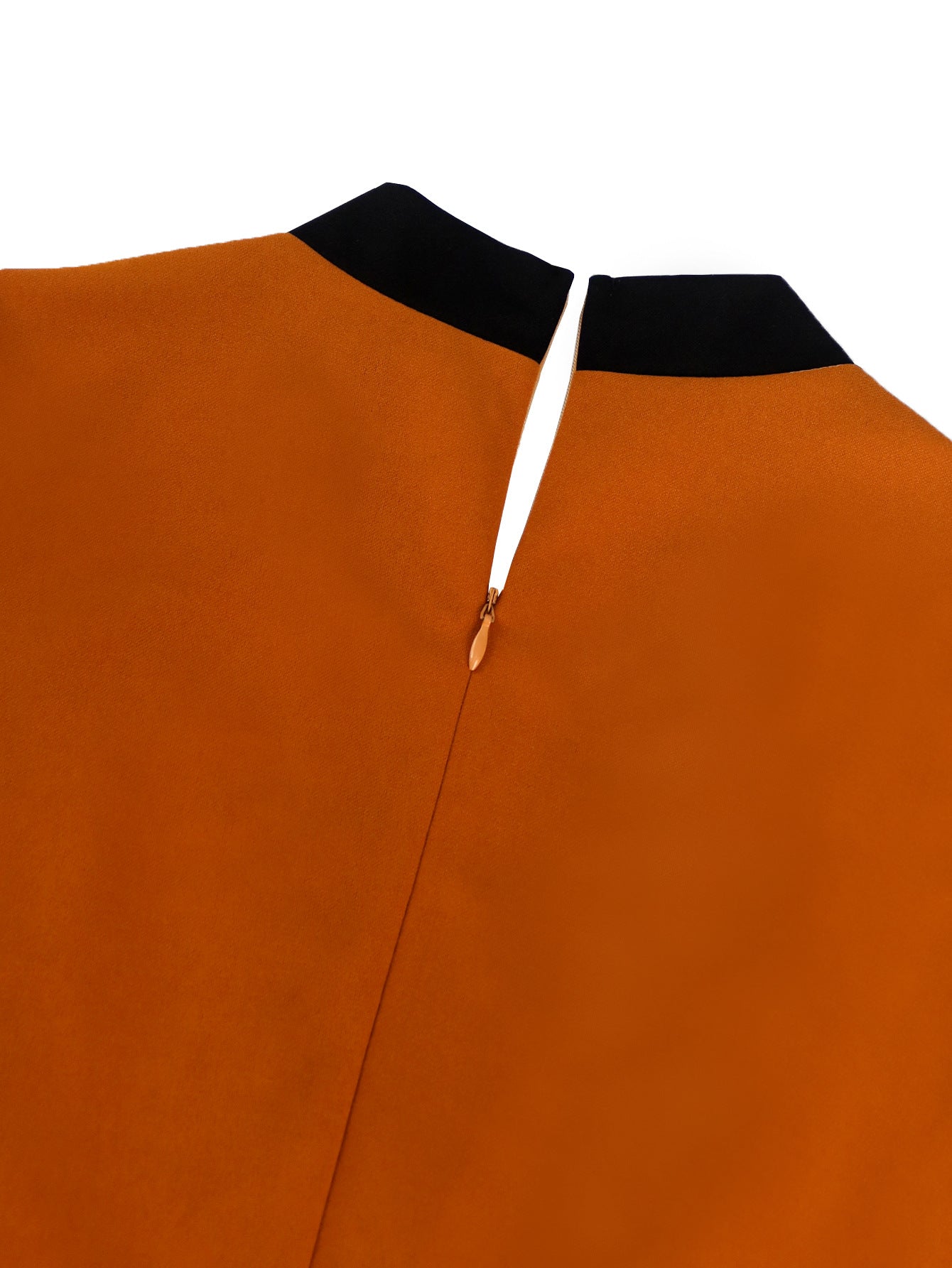 Plus Size V-Neck Pleated Color-Matching Slim Waist Elegant Wide-Leg Jumpsuit 14